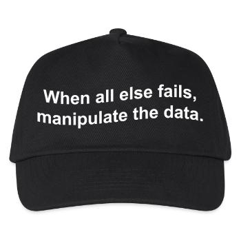 Lustige Datenstatistik Datenwissenschaftler Statistiker - Kinder Basecap - Schwarz - Vorne