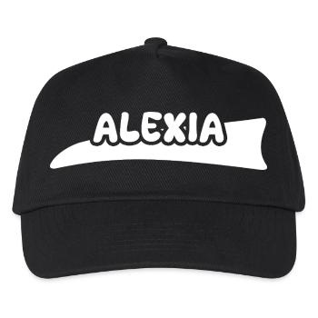 Alexia as a label - Kids’ Baseball Cap - black - Front