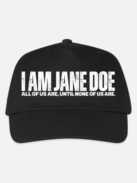 Ich bin Jane Doe: Kollektive Stimme - Kinder Basecap - Schwarz