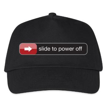 slide to power off baby - Kinder Basecap - Schwarz - Vorne