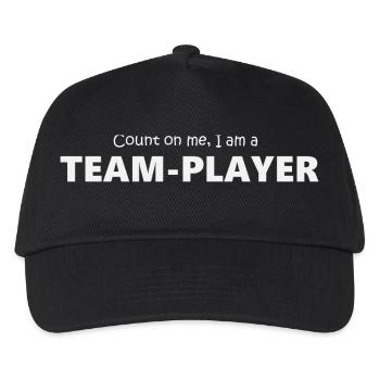 d'équipe 5 (2174) - Casquette de baseball Enfant - noir - Devant