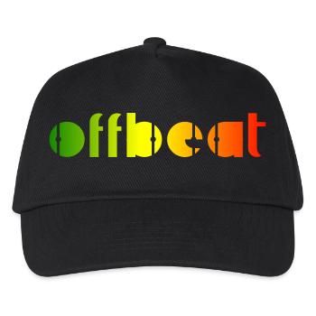 Offbeat, musique Reggae - Casquette de baseball Enfant - noir - Devant