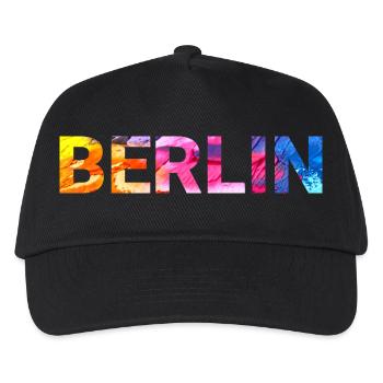 Berlin - Kids’ Baseball Cap - black - Front