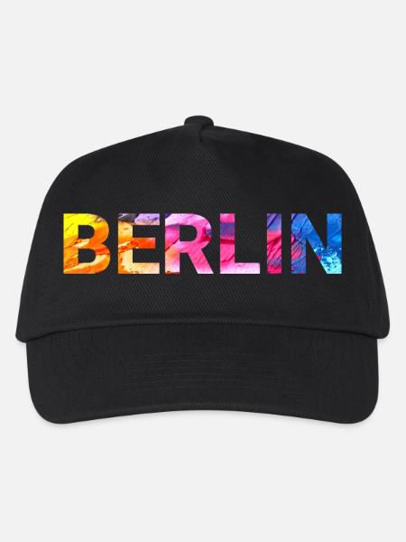 Berlin - Kinder Basecap - Schwarz