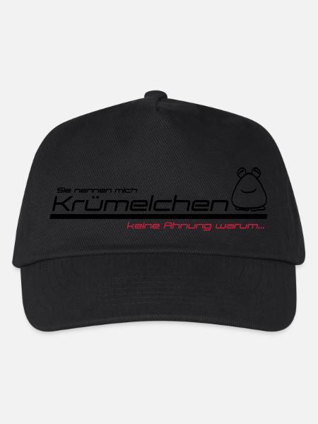 krümelchen - Kinder Basecap - Schwarz