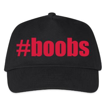 #boobs - Kids’ Baseball Cap - black - Front