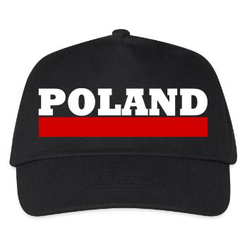 Poland flag - Polska flag - Kids’ Baseball Cap - black - Front
