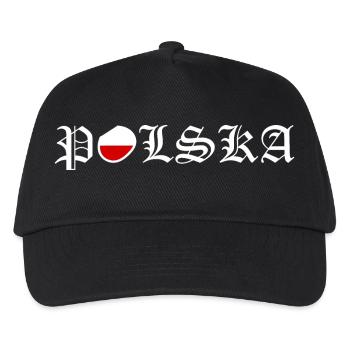 Polen - Kinder Basecap - Schwarz - Vorne