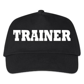 Trainer - Kinder Basecap - Schwarz - Vorne