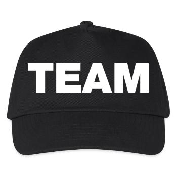 Team (white) - Kids’ Baseball Cap - black - Front