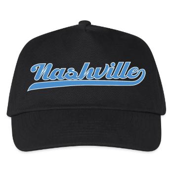 Nashville Script with Swing Line - Kids’ Baseball Cap - black - Front