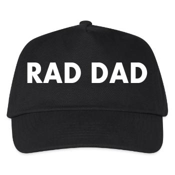 Rad dad - Kinder Basecap - Schwarz - Vorne