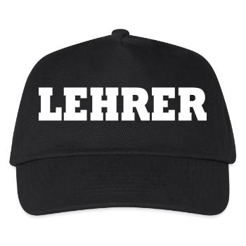 Lehrer - Kinder Basecap - Schwarz - Vorne