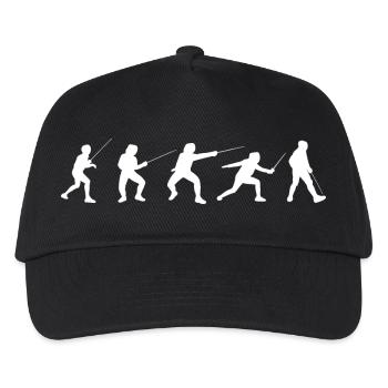 Fechttechniken - Kinder Basecap - Schwarz - Vorne