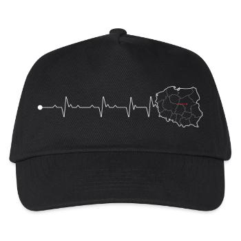 Heartbeat Georgia Karte - Kinder Basecap - Schwarz - Vorne