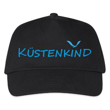 KÜSTENKIND - Kinder Basecap - Schwarz - Vorne