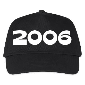 2006 Birthday Template Personalize Design - Kids’ Baseball Cap - black - Front