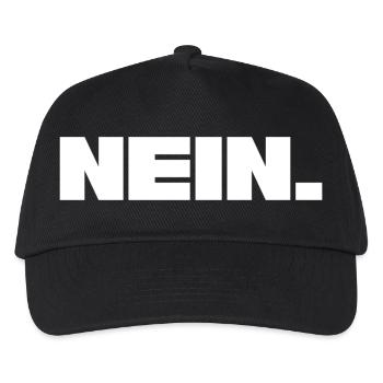 Nein. - Kinder Basecap - Schwarz - Vorne
