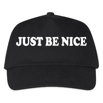 Just be nice - Casquette de baseball Enfant - noir - Devant