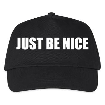 Just be nice - Casquette de baseball Enfant - noir - Devant