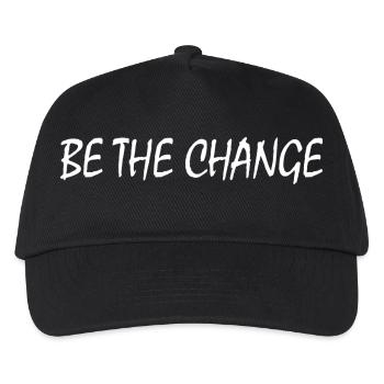 be the change - Casquette de baseball Enfant - noir - Devant
