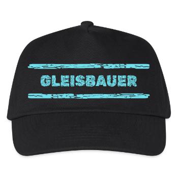 Beruf Gleisbauer - Kinder Basecap - Schwarz - Vorne