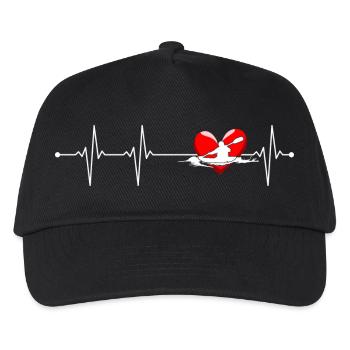 Heartbeat Glide Fitness - Kids’ Baseball Cap - black - Front
