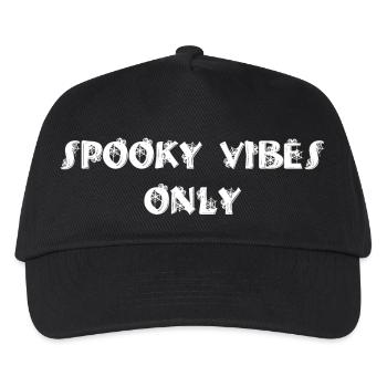 SPOOKY VIBES ONLY white - Kinder Basecap - Schwarz - Vorne