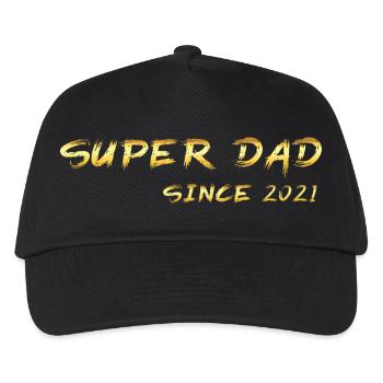 Super Dad since 2021 - Kids’ Baseball Cap - black - Front