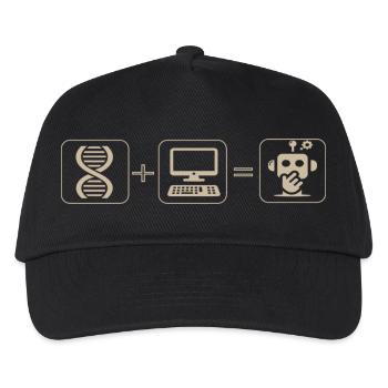 robot - Kids’ Baseball Cap - black - Front