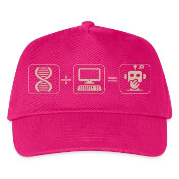 Roboter - Kinder Basecap - Fuchsia - Vorne