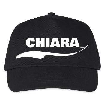 First name Chiara - Kids’ Baseball Cap - black - Front