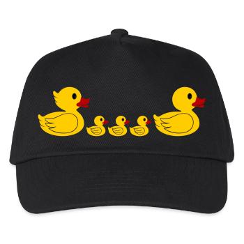 Entenfamilie 2 - Kinder Basecap - Schwarz - Vorne