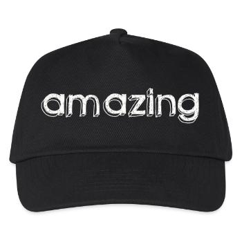amazing - Kids’ Baseball Cap - black - Front