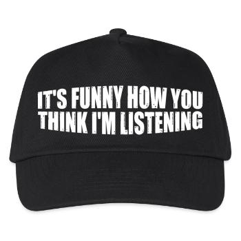 It's Funny How You Think I'm Listening 4 - Kinder Basecap - Schwarz - Vorne