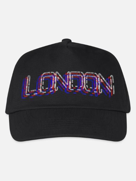 LONDON DREI FARBEN - Kinder Basecap - Schwarz