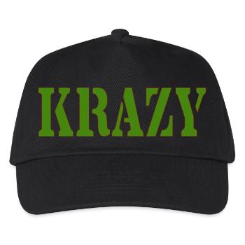 KRAZY GREEN - Kids’ Baseball Cap - black - Front