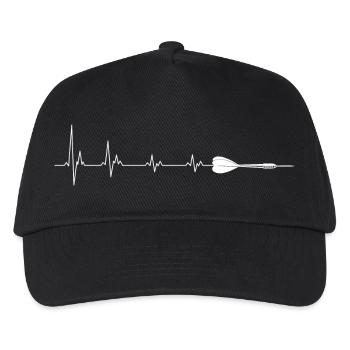 Heartbeat Heart Shape Medical Design - Casquette de baseball Enfant - noir - Devant