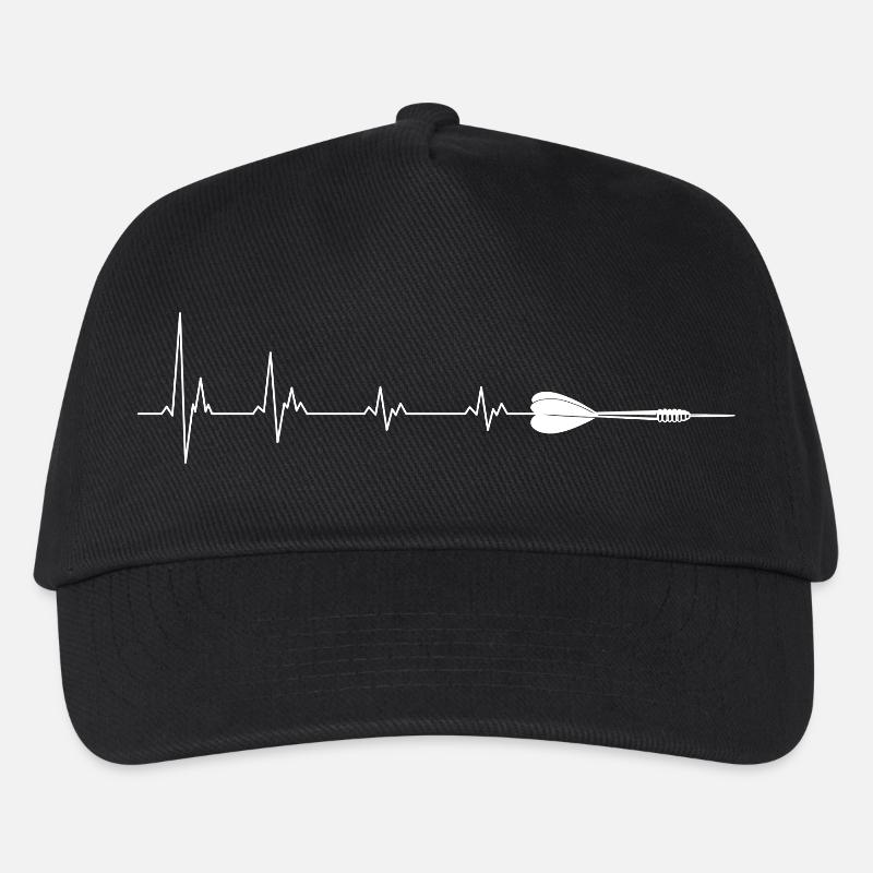 Herzschlag Herzform Medizinisches Design - Kinder Basecap - Schwarz
