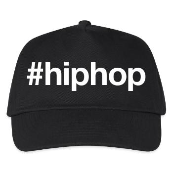 HIP HOP Hashtag White - Kinder Basecap - Schwarz - Vorne