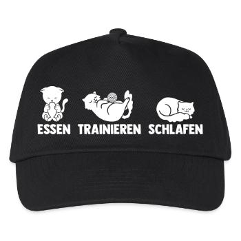 Golfspieler Golf - Kinder Basecap - Schwarz - Vorne