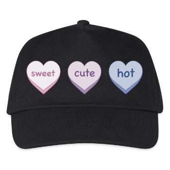 Süß süß heiß - Kinder Basecap - Schwarz - Vorne