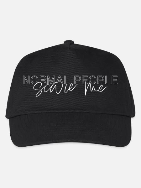 normal people scare me - Kinder Basecap - Schwarz