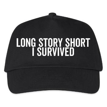 Long Story Short I Survived - Kids’ Baseball Cap - black - Front