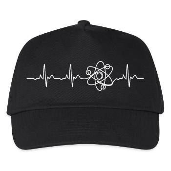 Wissenschaft Herzschlag Atom - Kinder Basecap - Schwarz - Vorne