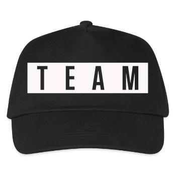 TEAM Block lettering - Kids’ Baseball Cap - black - Front