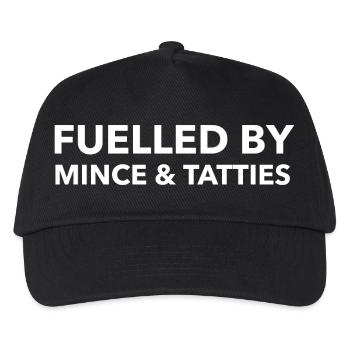 Angetrieben von Mince & Tatties - Kinder Basecap - Schwarz - Vorne