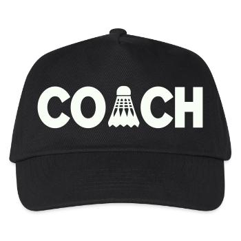 Federball Coach - Kinder Basecap - Schwarz - Vorne
