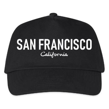 San Francisco - California - USA - United States - Kinder Basecap - Schwarz - Vorne