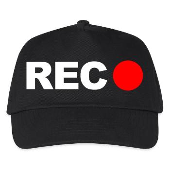 REC - Kinder Basecap - Schwarz - Vorne